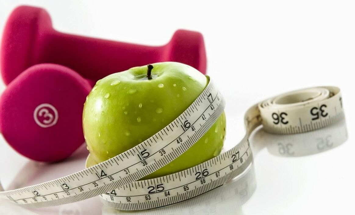 Μήλο και αλτήρες για μείωση βάρους κατά 10 κιλά το μήνα